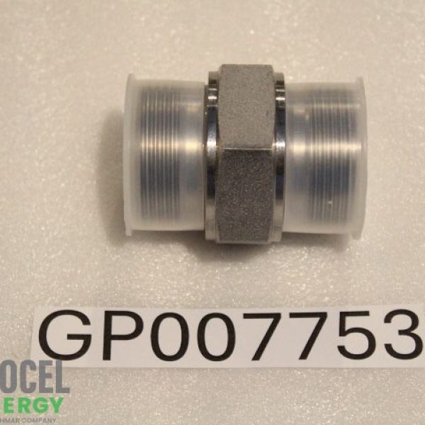Male straight fitting 1 1/4 NPT flat seat
